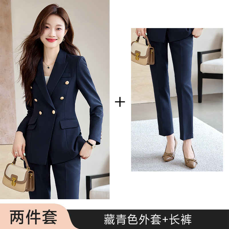 Picture of Grey Suit suit Women's 2024 New Autumn and Winter Elegant Work Clothes Professional Dress Autumn Casual Suit Jacket