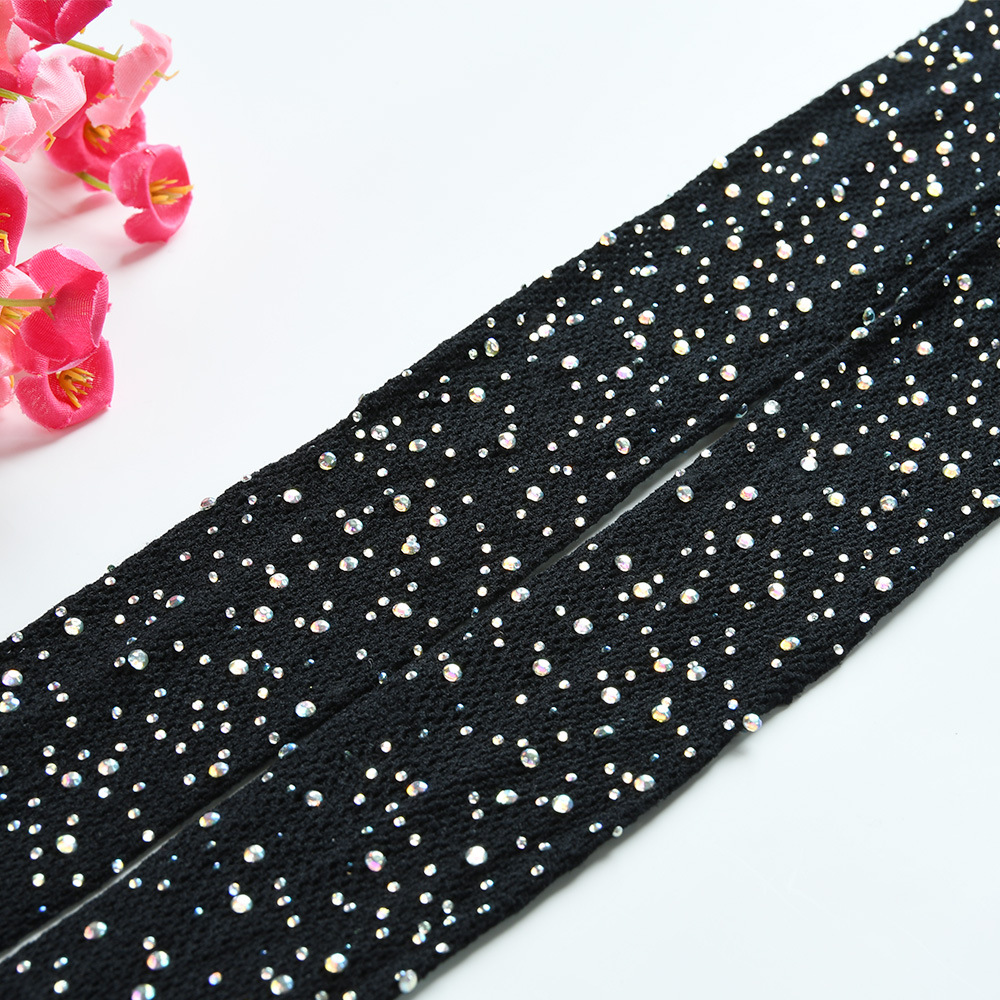 Picture of European and American Thin Sexy Mesh Hot Diamond Pantyhose Sexy Sexy Fishnet Stockings Cut Out Stockings Women's White Diamond Stockings Full of Rhinestones