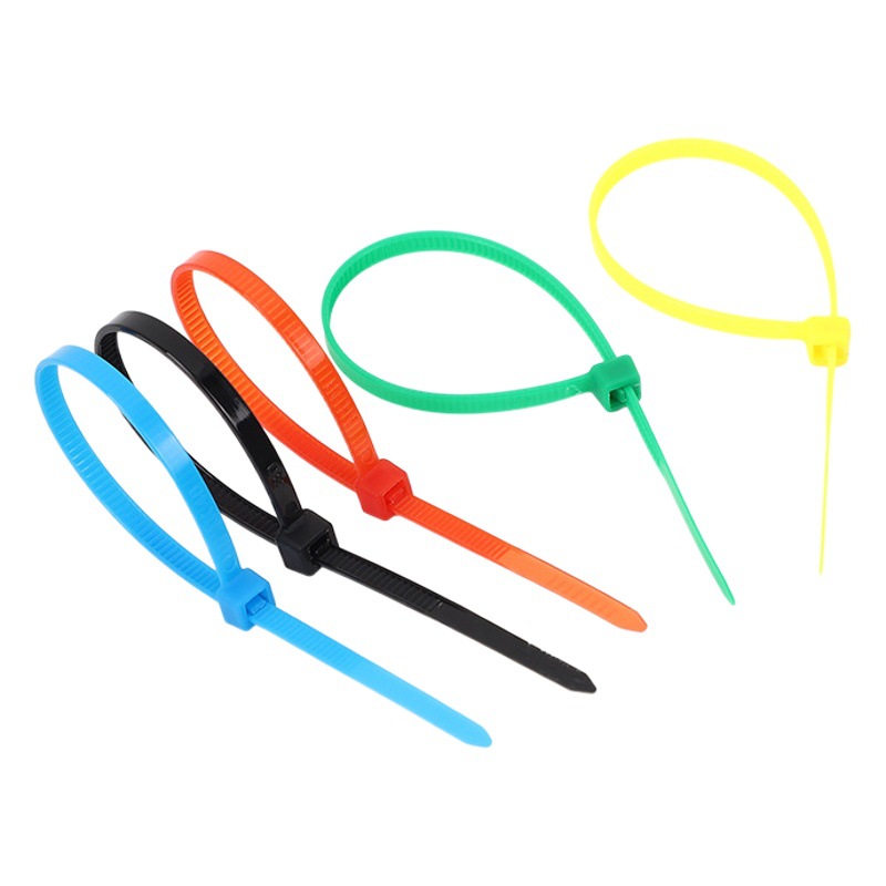 4*150 Self-Locking Nylon Cable Ties White and Black Binding Straps Cable Ties Packing Straps Wholesale High-Strength Wire Ties