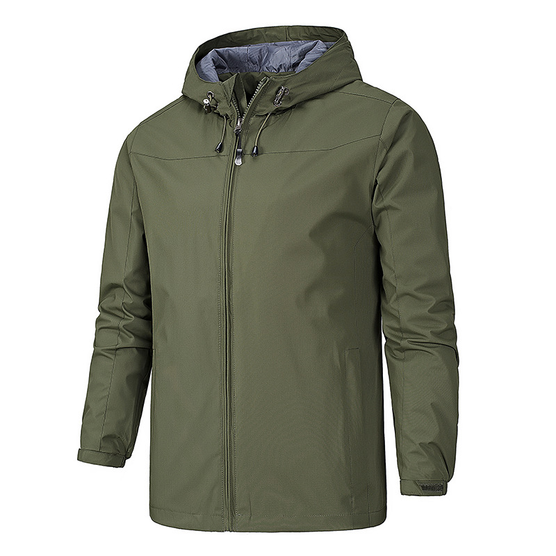 Picture of Spring and Autumn Men's Jacket Casual Jacket Men's Jacket Windproof Rainproof Outdoor Sports Hooded Jacket Men's Jacket
