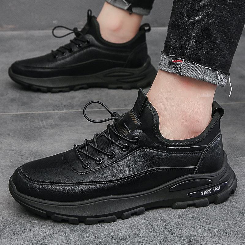 Cross-Border Men's shoes autumn and winter versatile breathable leather shoes casual work shoes foreign trade plus size work shoes men's leather shoes