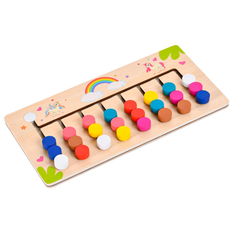 Picture of Children's Early Education four-color eight-color game young logical thinking training enlightenment teaching aids intelligence development Educational Toys