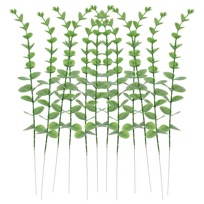 Picture of Simulated Green Plants Plastic Home Cross-Border Single Eucalyptus Props Plant Artificial Flower Arrangement Bouquet Decoration Wholesale