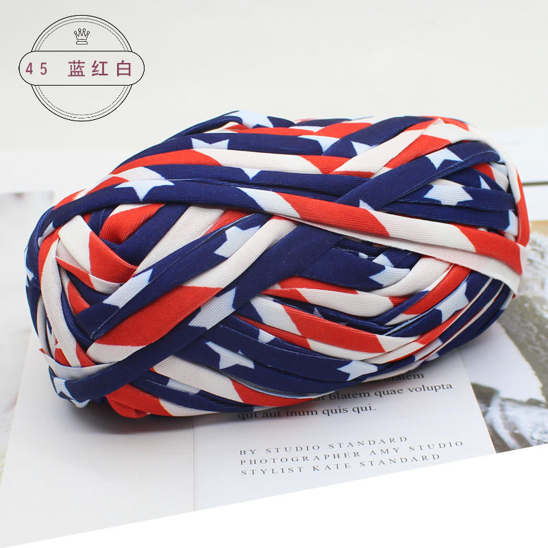 Picture of Wool color cloth thread handmade Hyun-A with woven bag yarn fancy segment dyed cloth hook wool wholesale