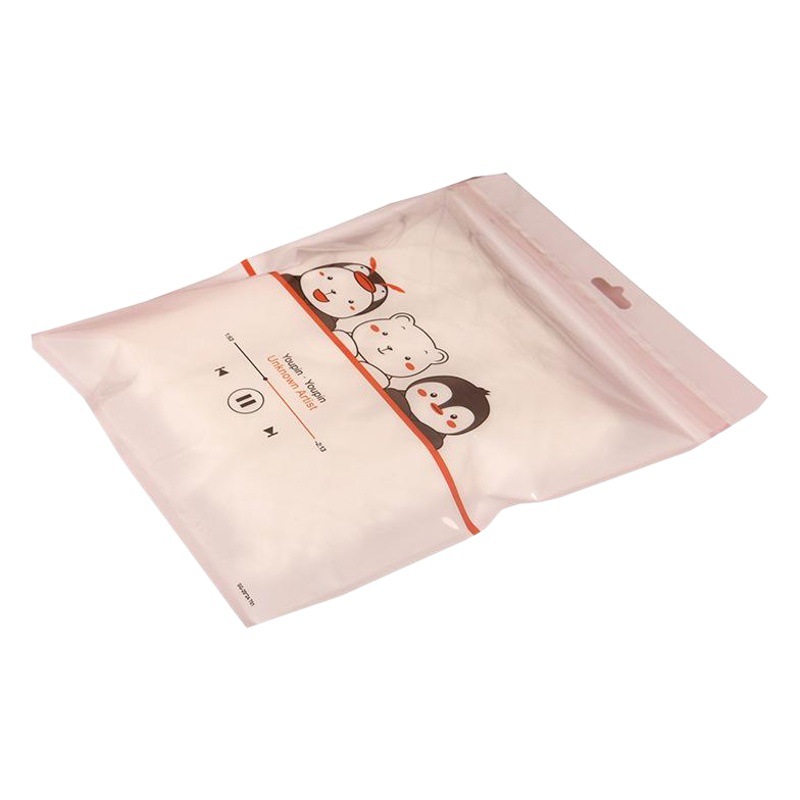 Children's underwear packaging bag baby towel socks towel ziplock bag vest T-shirt short sleeve transparent bag wholesale