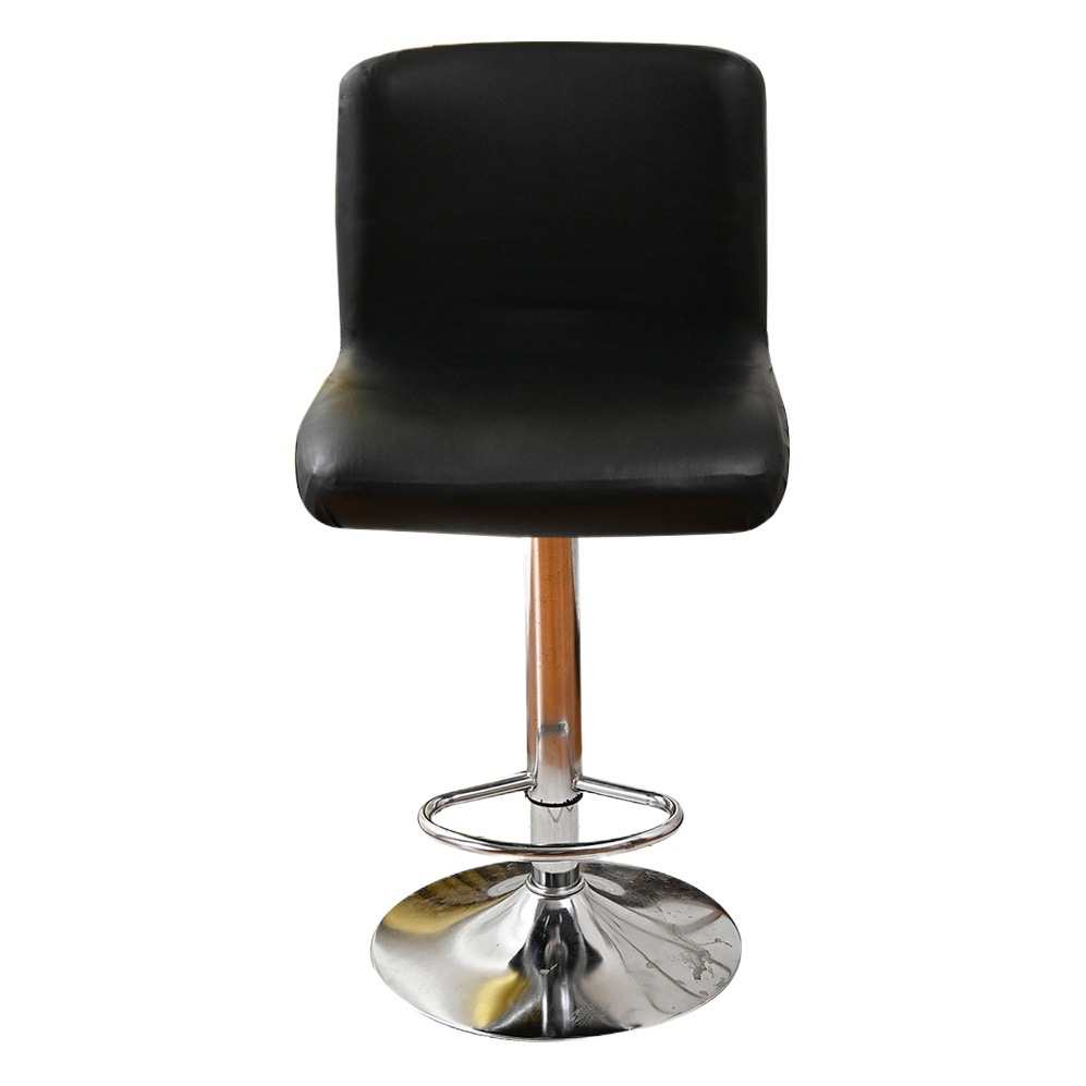 Cross-Border Elastic Pu Waterproof Low-Back Chair Cover Universal Anti-Cat Scratch European and American Bar Hotel High Stool Swivel Chair Cover