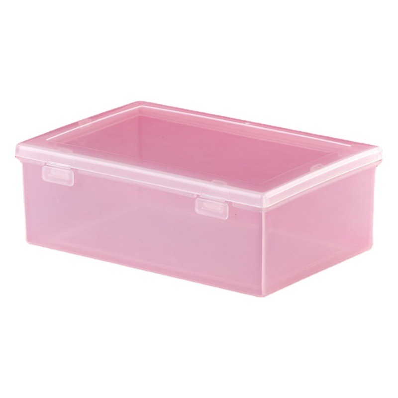 Spot wholesale rectangular plastic packaging box with lid pp parts plastic box hardware storage box