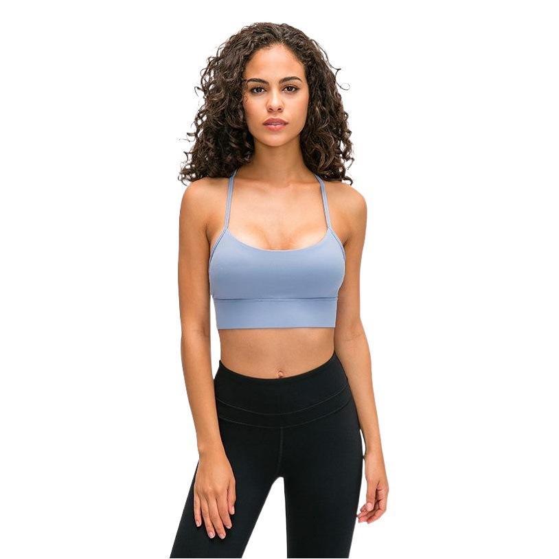 European and American Y-shaped Yoga Sports Bra Small Sling Vest Gathering Fitness Sports Underwear DAW200