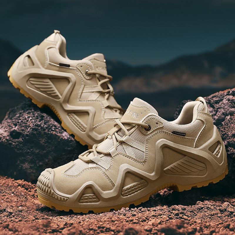 Cross-border source combat boots men's tactical boots outdoor hiking shoes wear-resistant non-slip hiking shoes