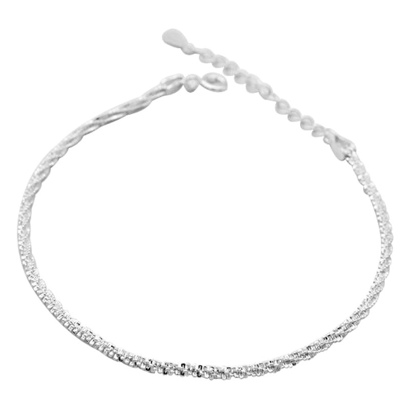 Ins Style All-match S925 Sterling Silver Gimmel Bracelet Female Simple Student Online Celebrity Mori Style Cold Style Niche Design
