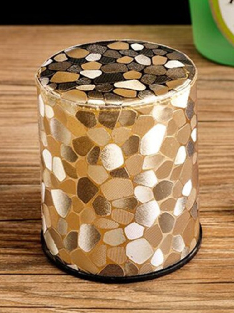 Picture of Thickened Sieve Cup, High-Grade Leather Dice and Dice Cup Set, Ktv Bar Sieve, Throwing Cup, Shaking Dice for Home Use