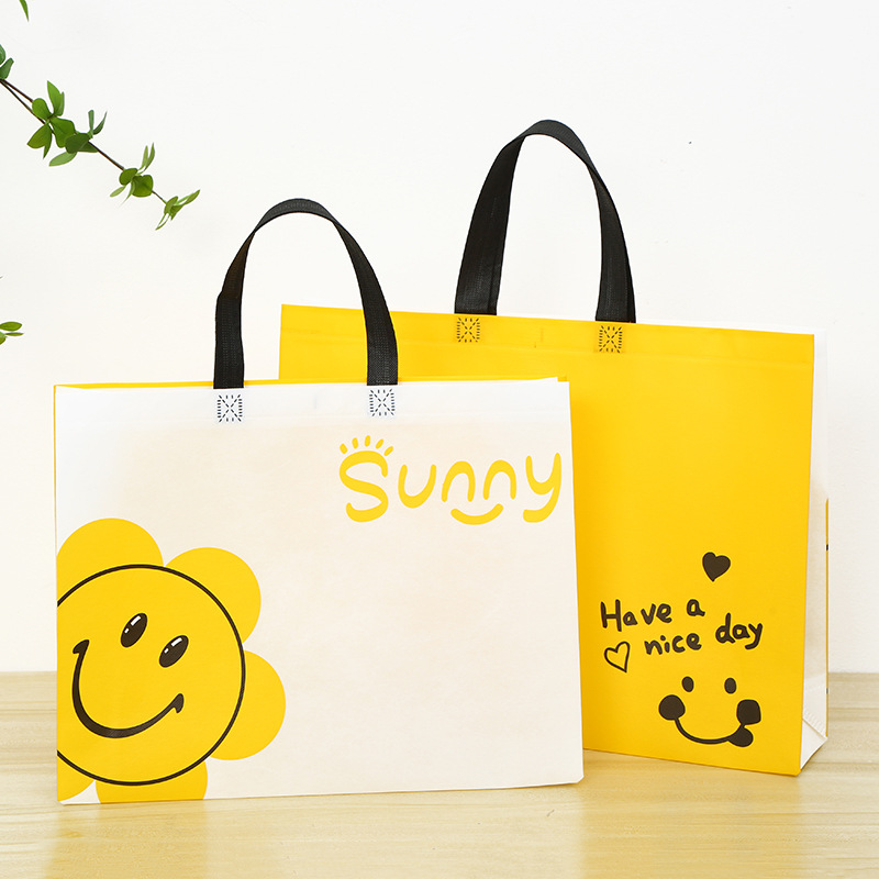 Customized Clothing Store Women's Clothing Store Handbag Non-Woven Concealed Buckle Clothing Environmentally Friendly Hand Bag Hand Bag Logo