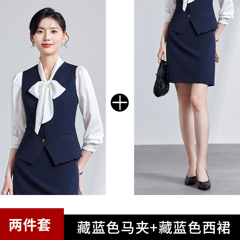 Picture of Women's waistcoat professional suit 2024 new 4S store hotel front desk reception tooling temperament waistcoat overalls women