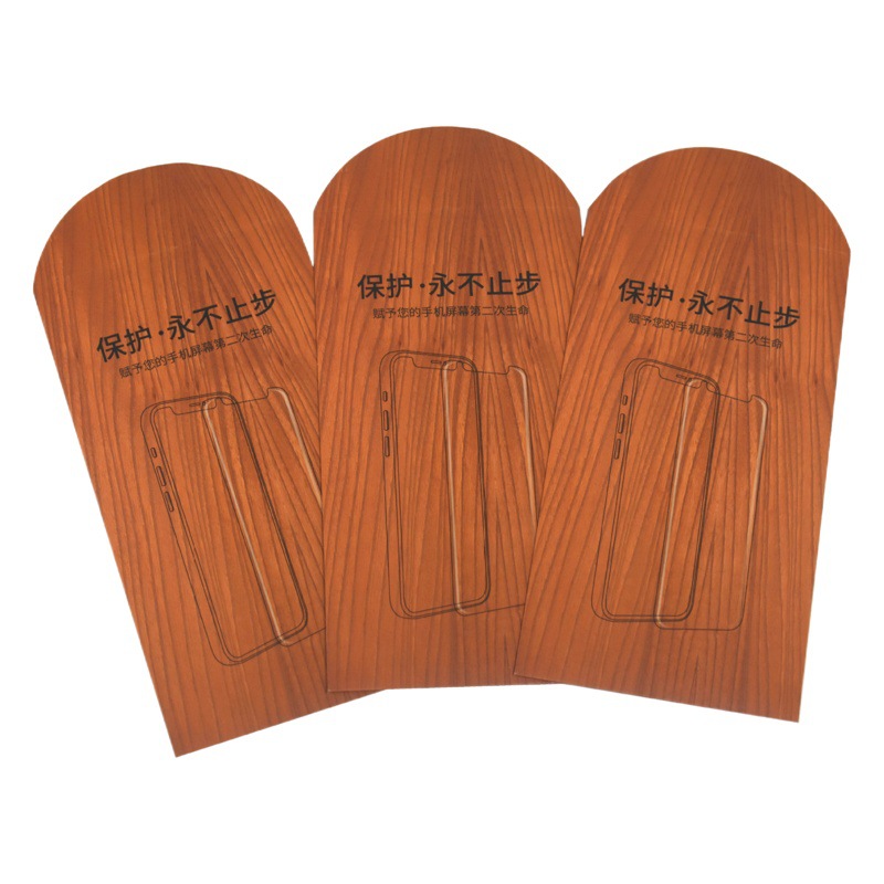 Factory in stock fast-sending mobile phone tempered film packaging bag white cardboard bag wholesale mobile phone case packaging kraft paper bag