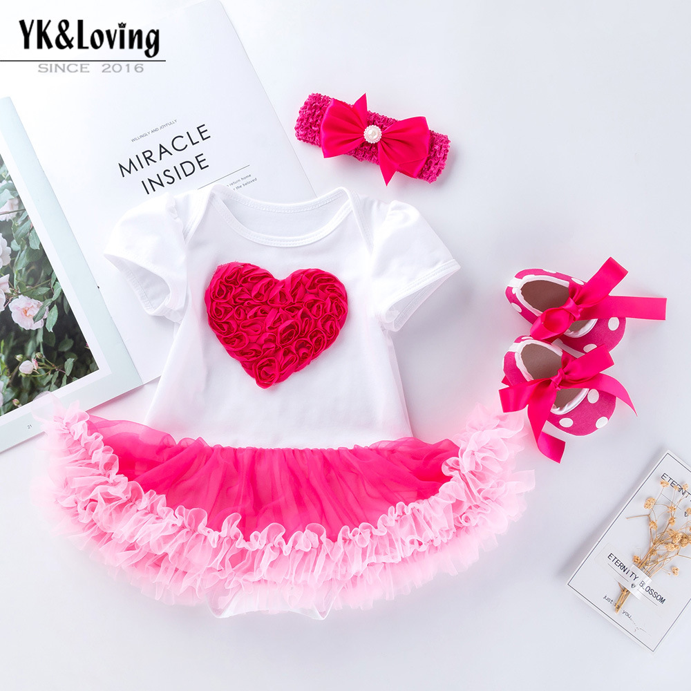 Spring and summer new class a cotton girls ha clothes princess skirt three-piece suit 0-2 years old unkempt skirt children's clothing children's skirt wholesale
