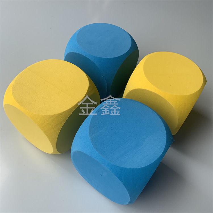 Supply 5CM round corner color EVA dice atmosphere props foam sieve color EVA sponge round corner square