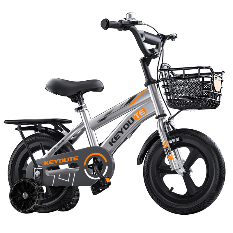Picture of Children's Bicycle Boys and Girls Stroller 12inch Toy Car 16inch Stroller 20inch Student Car with Auxiliary Mountain Bike