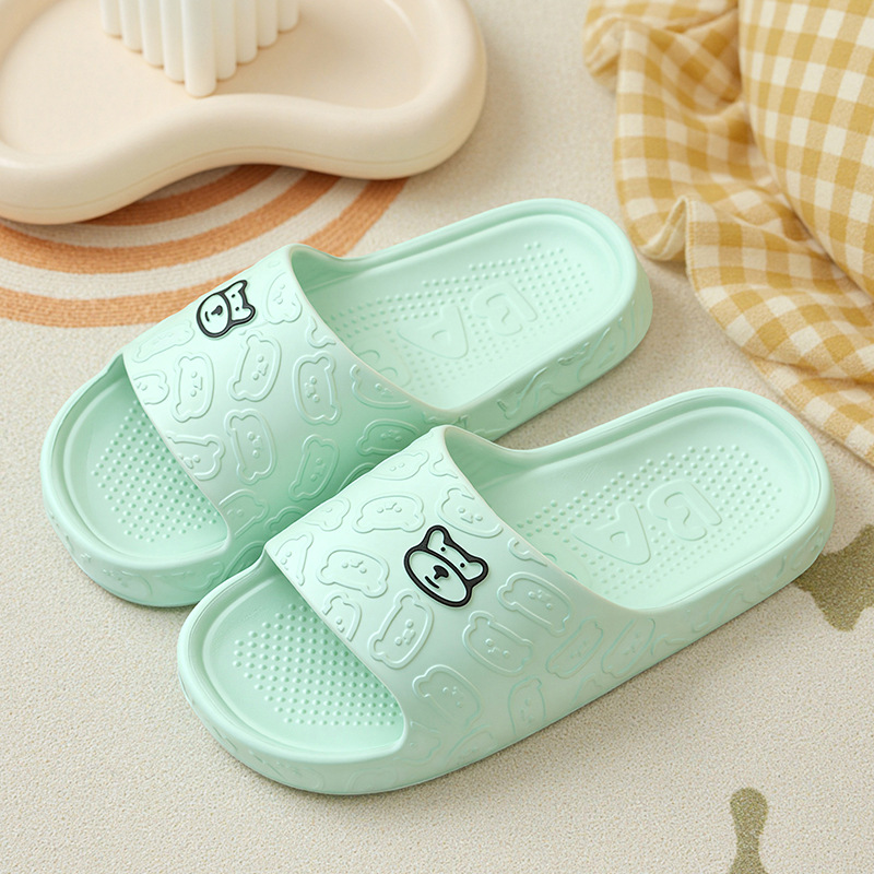 Picture of New Cartoon Sandals and Slippers for Women Summer Couple Wear Non-slip Thick Bottom Bathroom Bathing Hotel Slippers for Men Summer