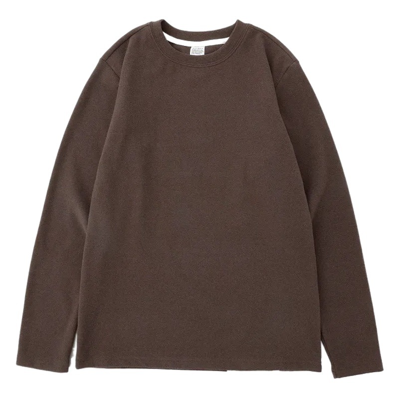 Outlets ~ foreign trade surplus single autumn and winter super warm de velvet bottoming shirt! apricot brown warm inner long sleeve fashion