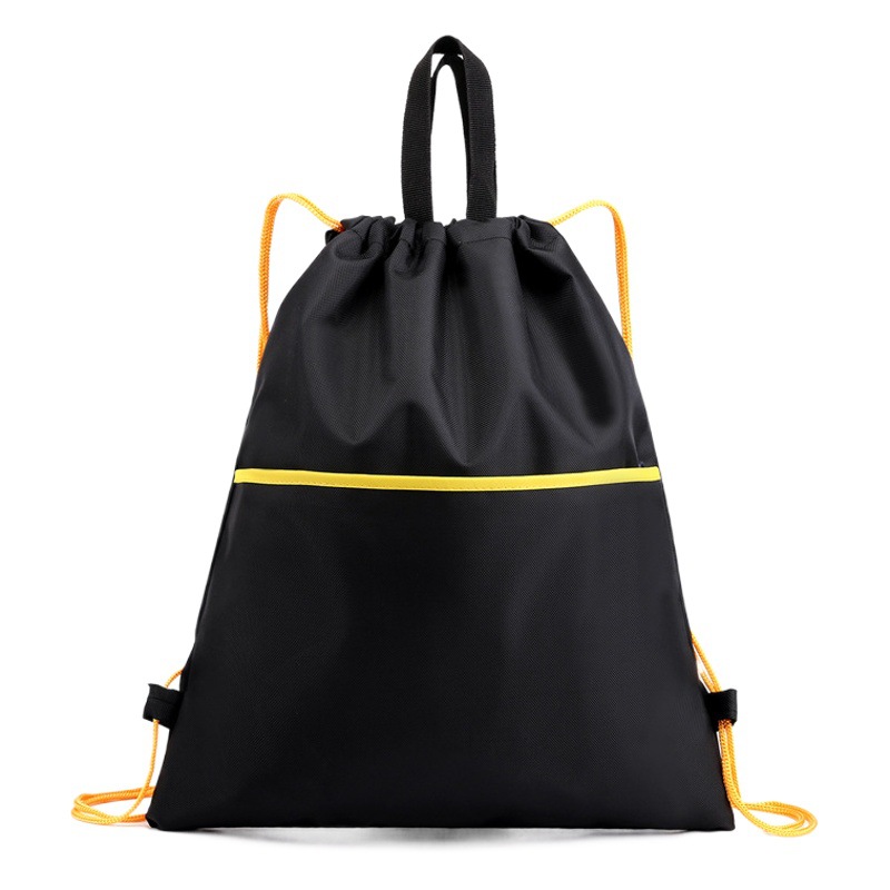 Printed marathon event bag drawstring backpack 420 polyester zipper drawstring pocket polyester drawstring drawstring pocket in stock