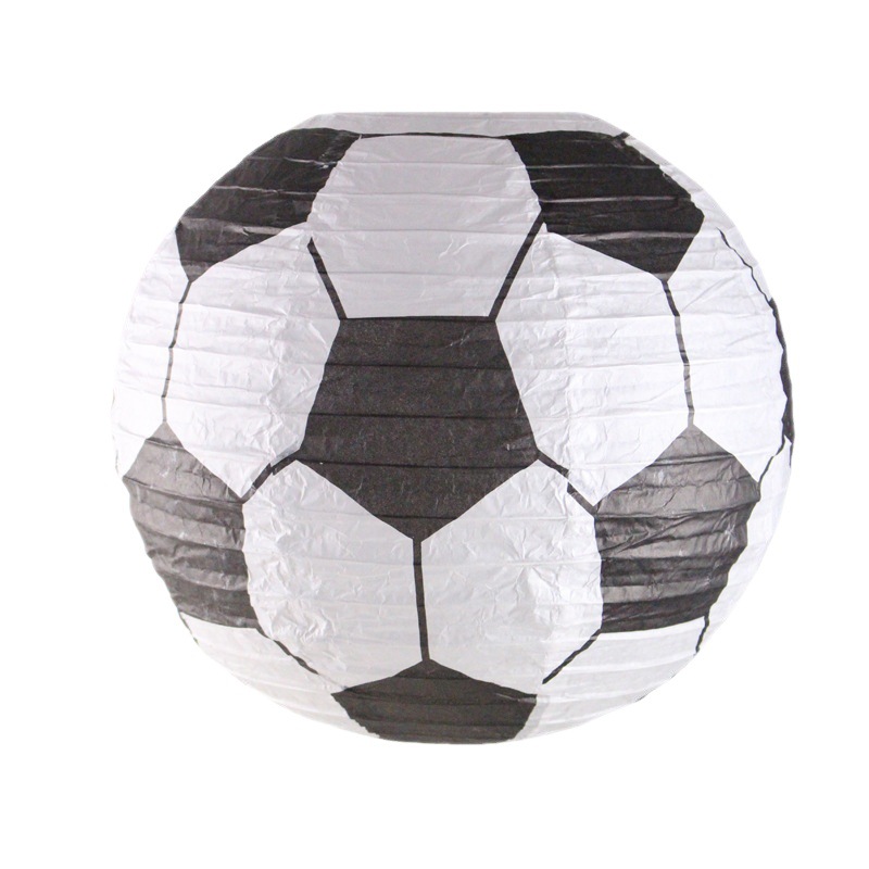 Picture of Basketball football paper lantern sports festival props decoration sports mall scene layout rugby