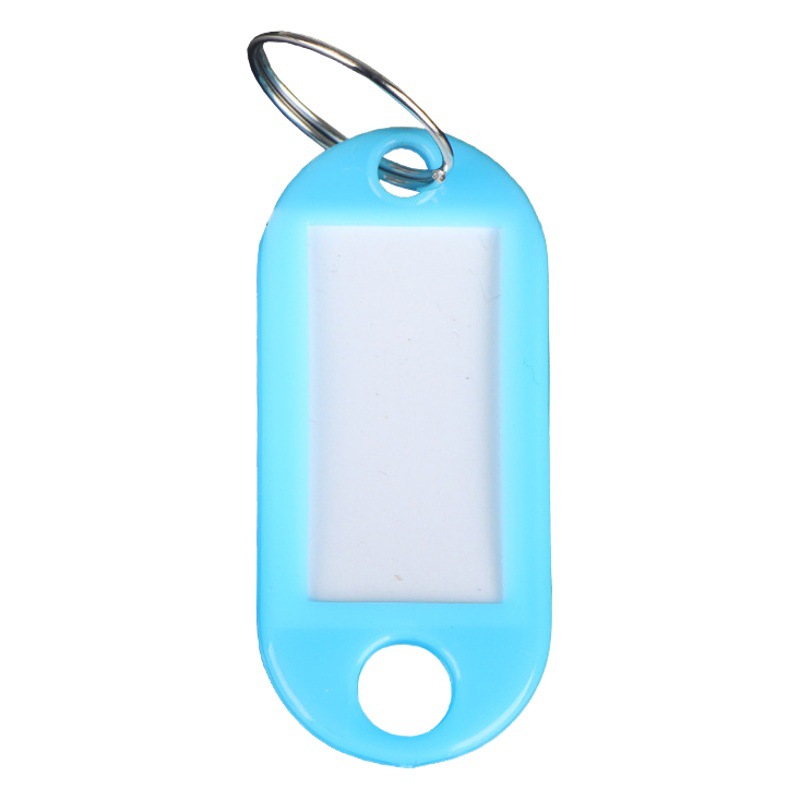 Advertising color plastic PP key tag mark luggage tag hotel number classification brand key chain