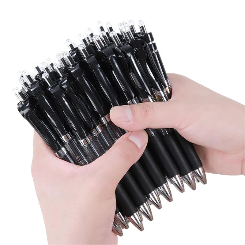 Press Gel Pen Office Water Pen K35 Black Signature Pen Student 0.5mm Bullet Red Brush Question Pen Wholesale