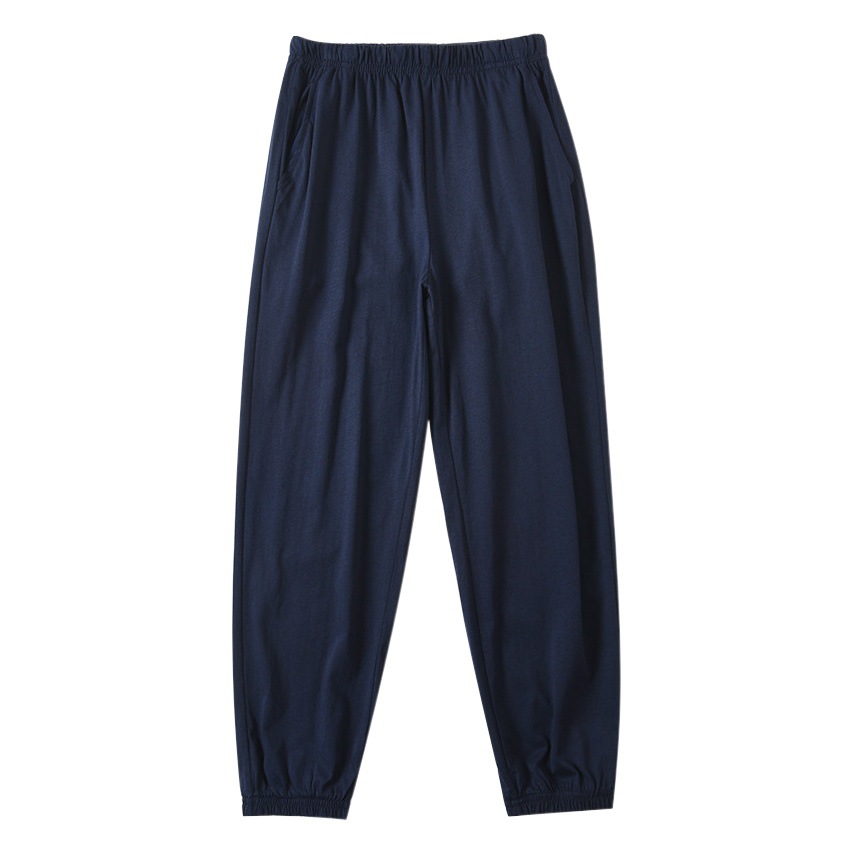 Children's Ice Silk School Pants navy blue Primary School Boys and Girls dark blue School Pants Summer Thin Sports Pants