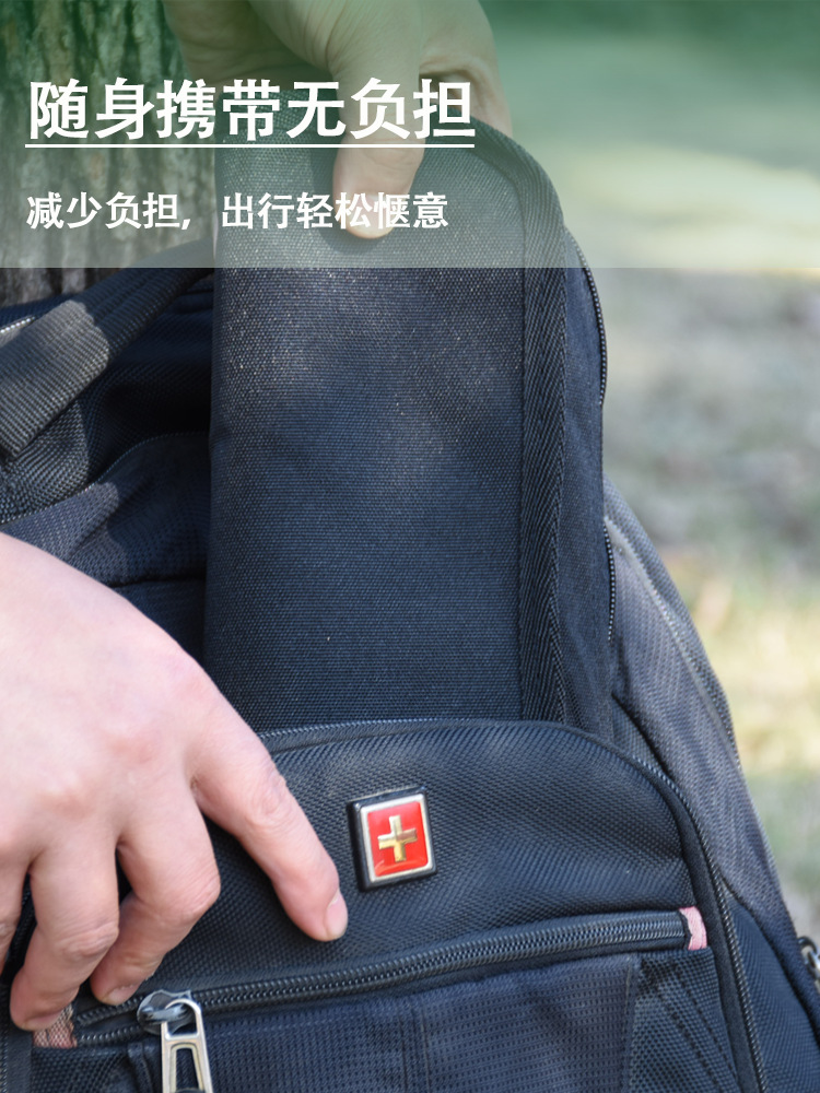 Picture of Thickened Aluminum Alloy Outdoor Folding Stool Portable Camping Articles Handbag Stool Folding Camping Fishing Maza Stool