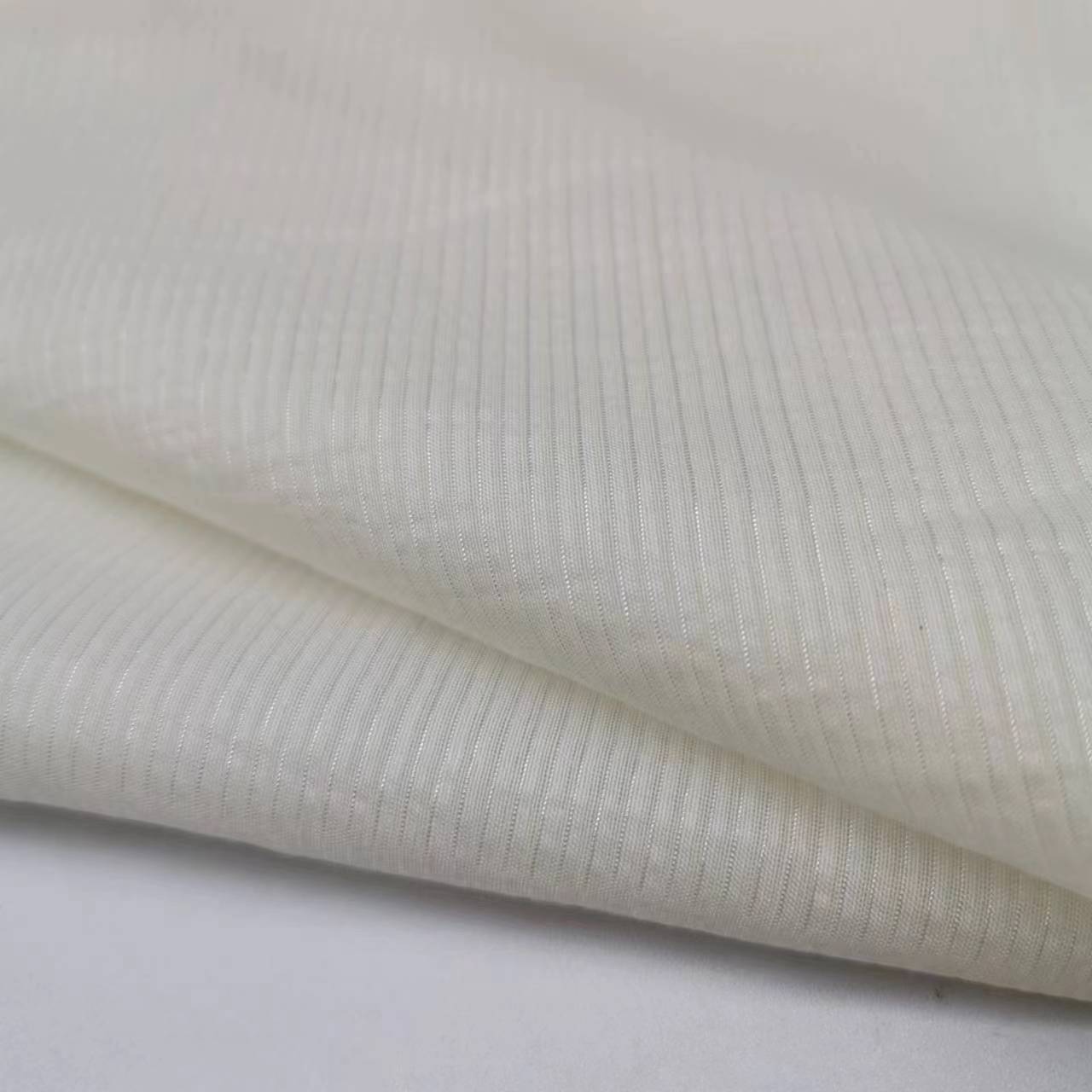 9 Mumi Jacquard Stripes with Bright Silk Breathable and Comfortable Silk Cotton Shirt Skirt Lining Fabric