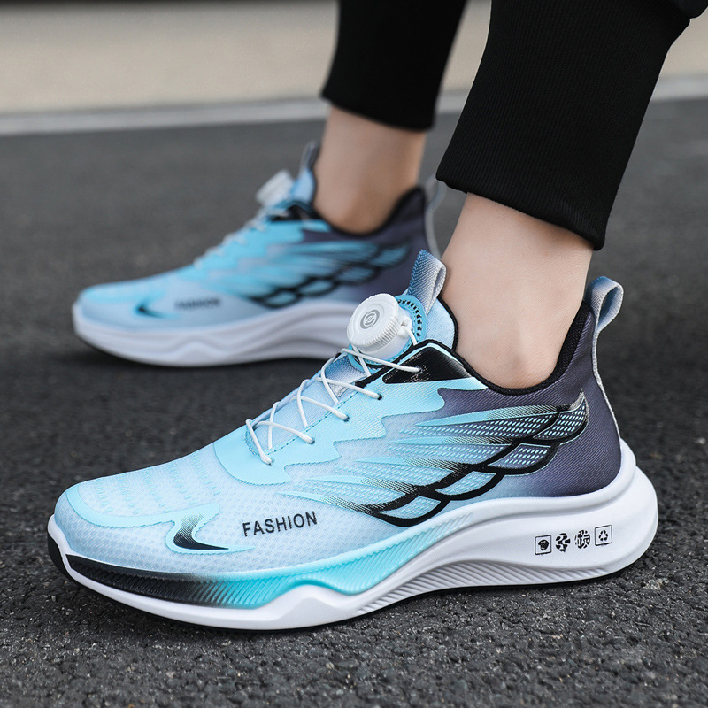 Men's Mesh Shoes Summer New Fashion Breathable Trendy Casual Shoes Thick Sole Lightweight Low-top Comfortable sneaker