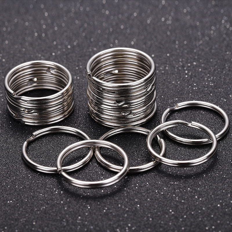 Manufacturers supply nickel plated 1.5x25mm key ring key ring hanging Ring aperture metal ring key chain