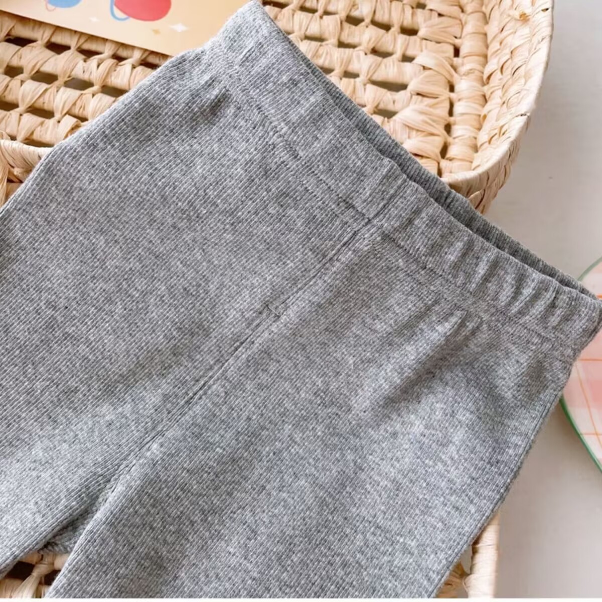 Picture of Foreign Trade Summer Clothes for Girls, Bear Cherry Embroider, Fashionable Ice Silk Thin Outer Wear Pants for Small and Medium-Sized Children