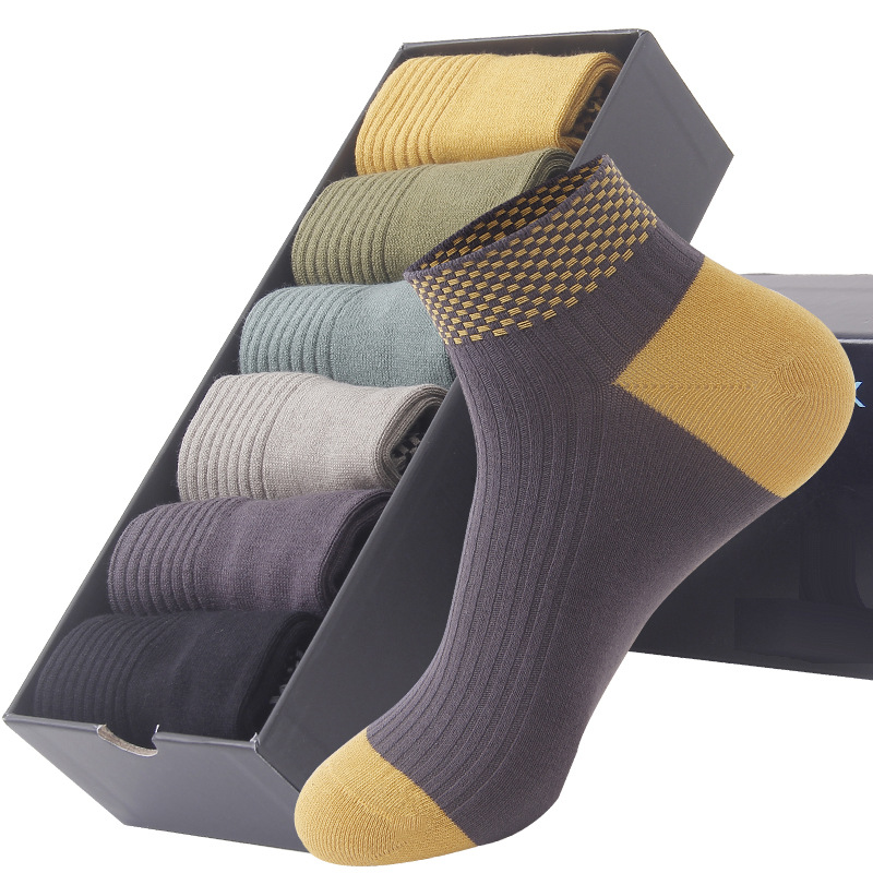 Men's short socks thin short tube sports sweat-absorbent breathable low-side shallow four-season boat socks mesh invisible socks deodorant moisture