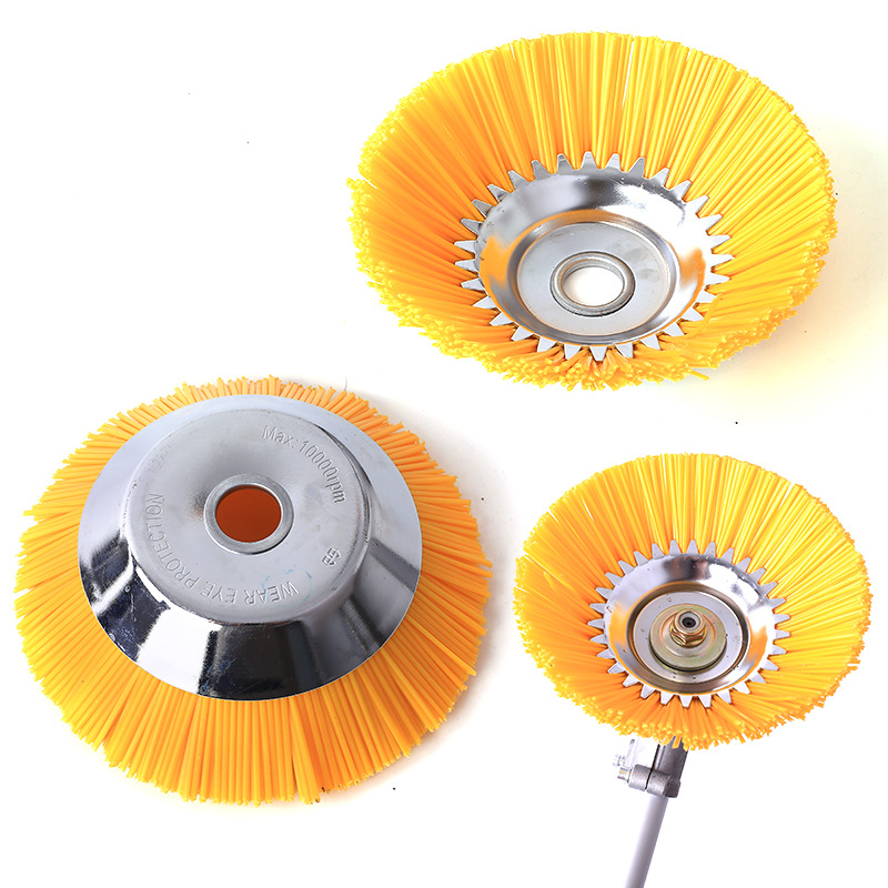 Weeding rope lawn mower bowl type nylon wire weeding wheel household weeding brick seam weeding wheel type 8 inch weeding head