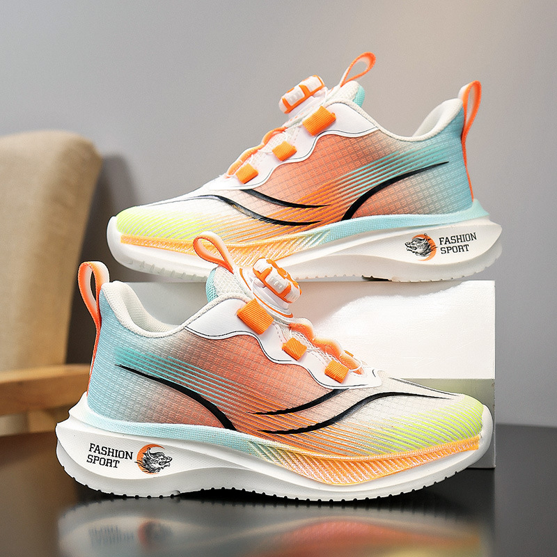 Children's Running Shoes Girls Summer New Mesh Breathable sneaker Large Boys Wear-resistant Non-slip Sports Shoes