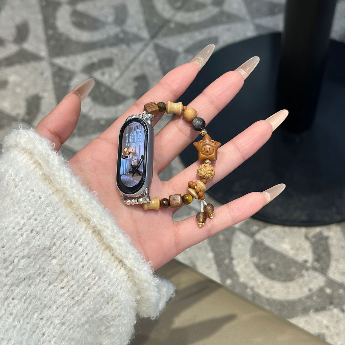 Suitable for Xiaomi Mi Band 8 Watch Strap 9Th Generation Beaded Bracelet National Trend Xiaomi 7/6/5/4/3Nfc National Style Xiaomi Watch Strap