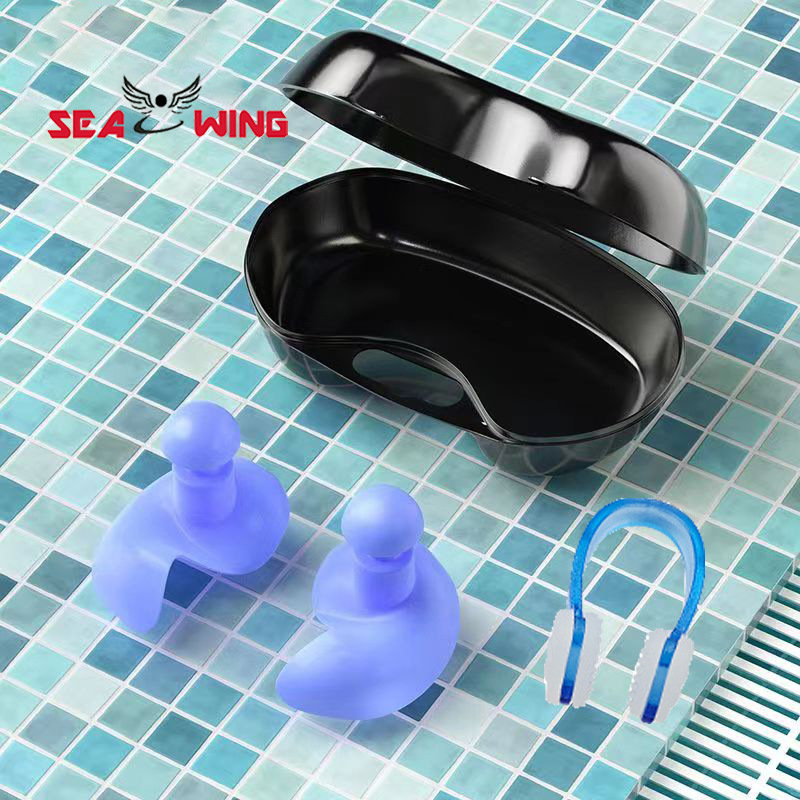 Picture of Adult Swimming Earplugs Professional Waterproof Silicone Soft Nose Clip Swimming Earplugs Training Equipment Earplugs Nose Clip Wholesale