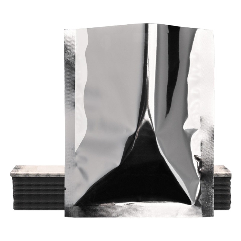 Factory Direct-Operated Aluminized Flat Mouth Three-Side Sealing Vacuum Packaging Bag Facial Mask Bag Food Tea Sealing Bag Blind Bag Wholesale