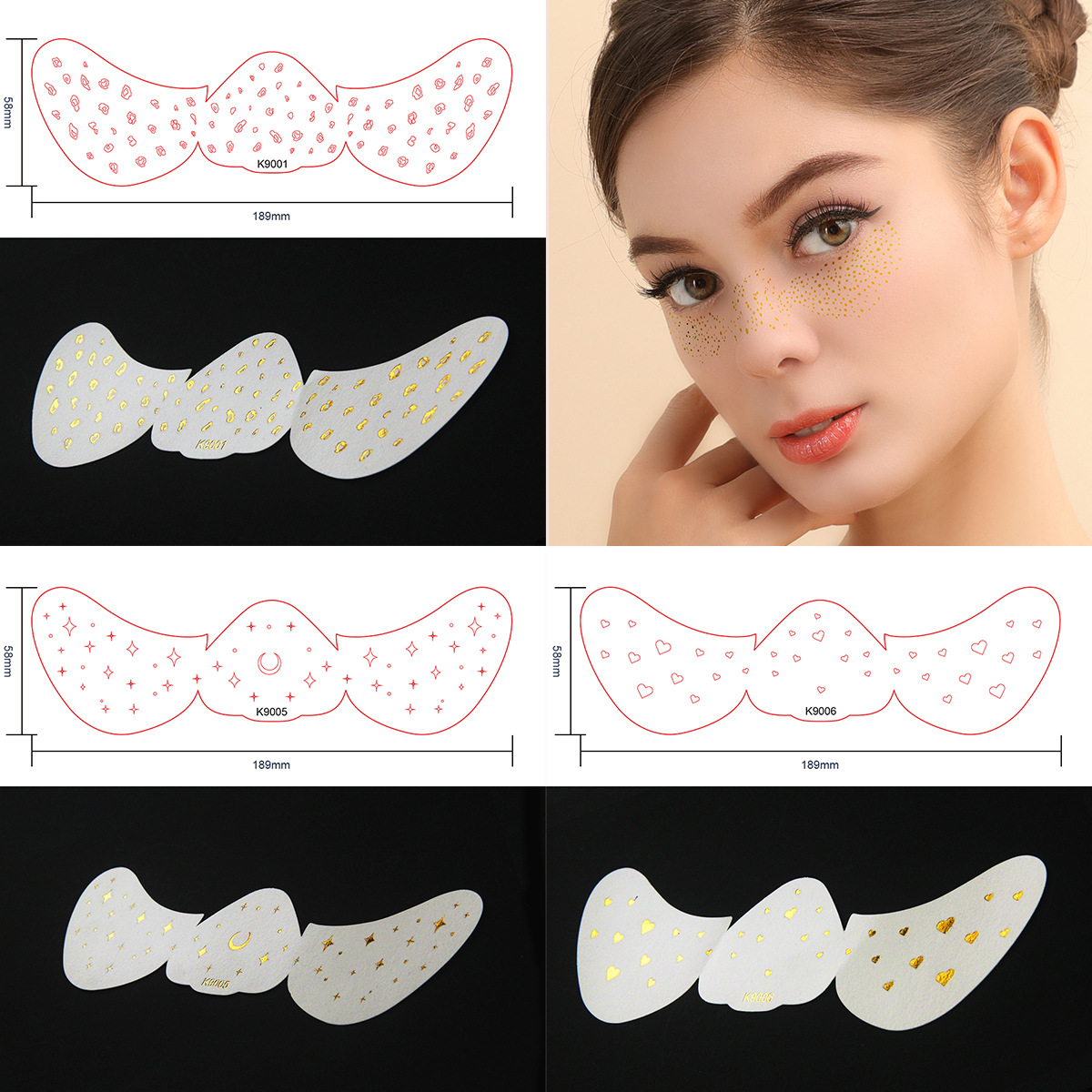 Special-shaped bronzing freckles stickers face makeup stickers tattoo stickers Freckle sticker