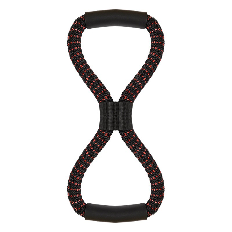Break-proof cloth cover 8-character tension device latex 8-character tension rope open shoulder beautiful back elastic rope resistance belt yoga fitness