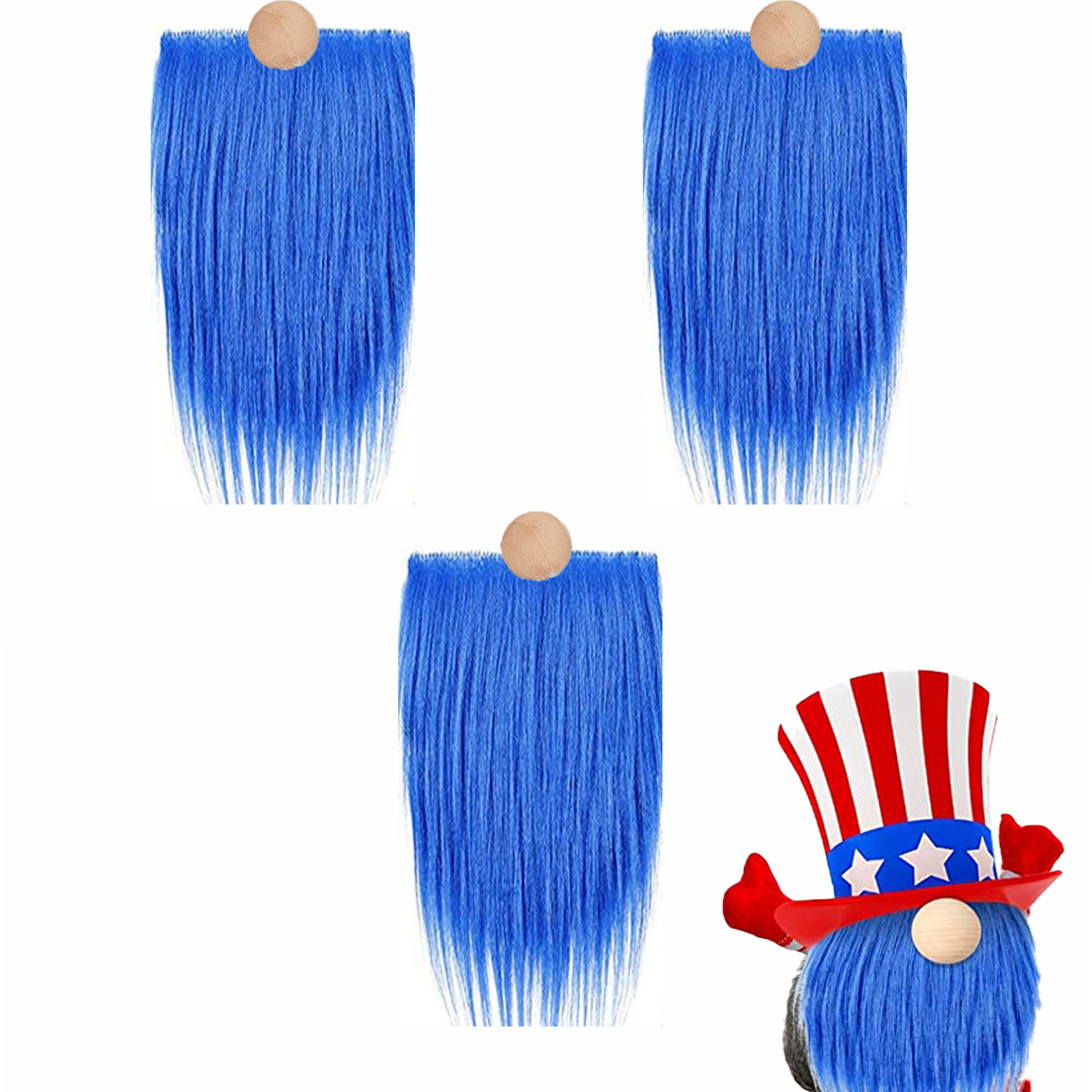 Picture of Cross-Border Gnome Dwarf Beard Artificial Hair Beard Easter Christmas Decoration Handmade DIY Accessories Lace