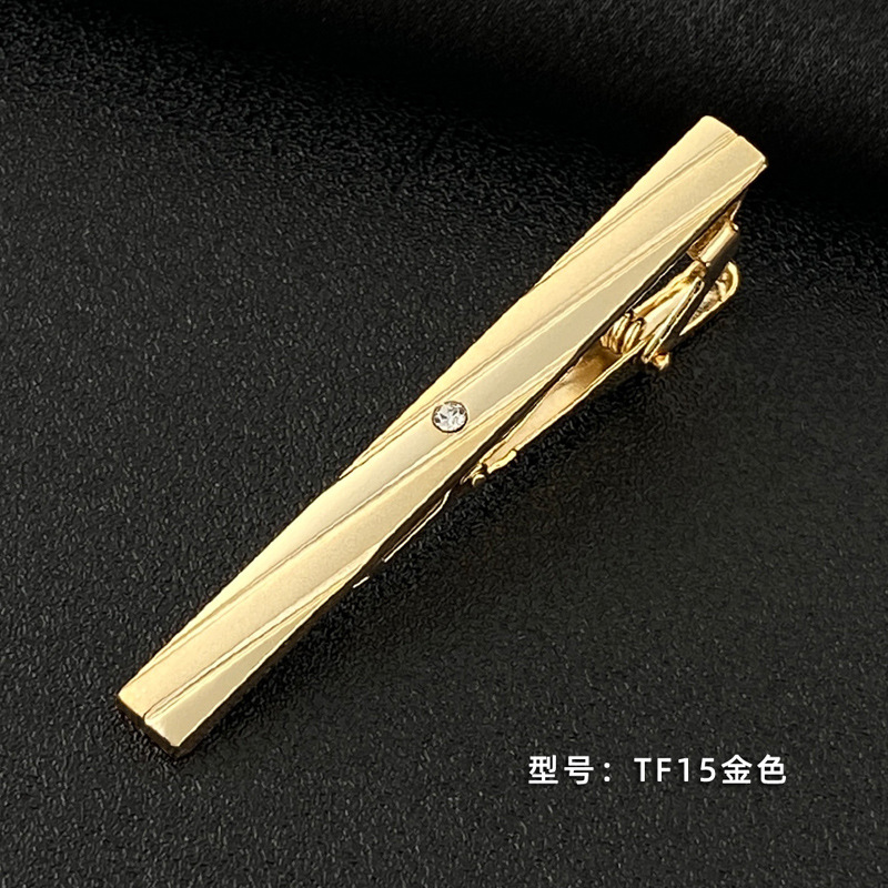 Picture of Men's Tie Clip Manufacturer Direct Sales Yiwu Cross-Border Business Metal Tie Clip Tieclips Bow Tie Business Style