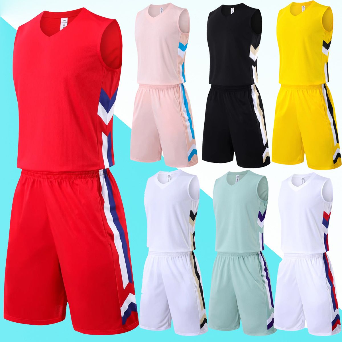 Children's basketball uniform suit spring and summer Boys and Girls performance Primary School student sports quick-drying training camp team uniform jersey printing