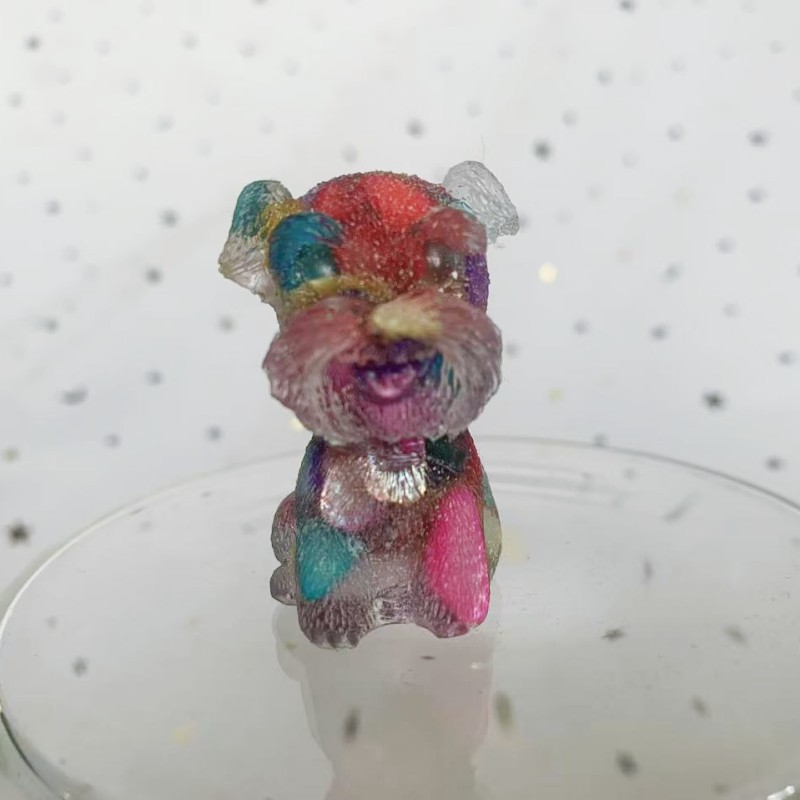 Picture of Natural Crystal Gravel Gum Drops Amethyst Schnare Dog Bean Crystal Ornaments Gift Crafts