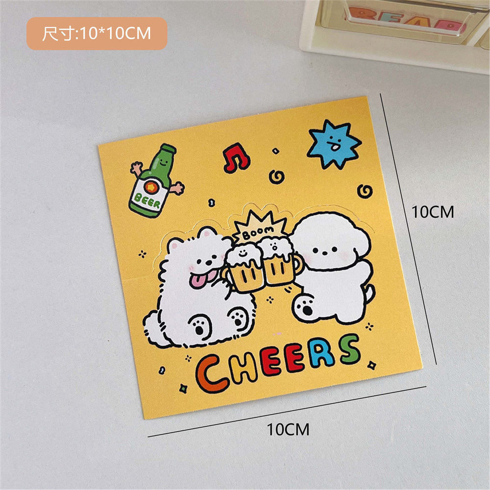 Picture of Original puppy card head back card packaging card set out card shipping accessories gift baking biscuit packaging card