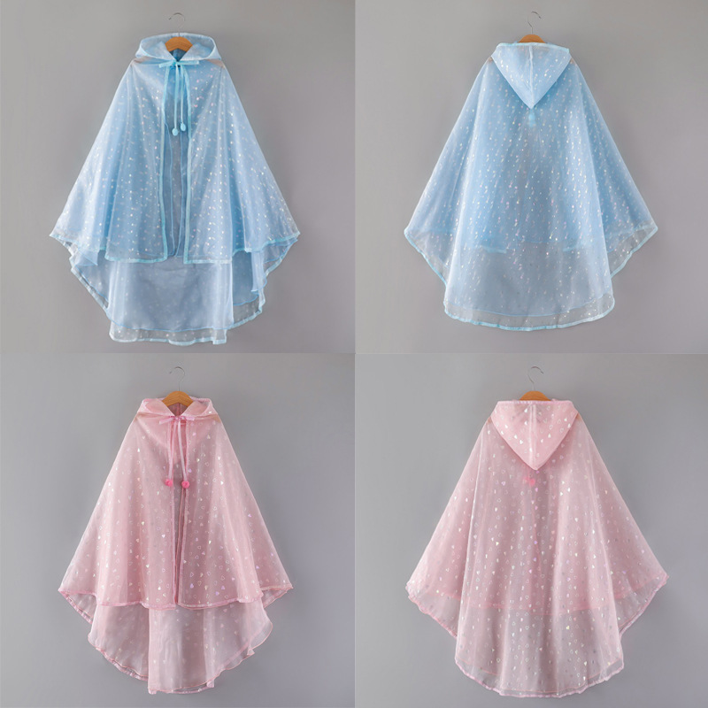 Sequin Princess Cloak Children's Girl's Outer Mesh Collar Cloak Birthday Cloak Children's Performance Cloak