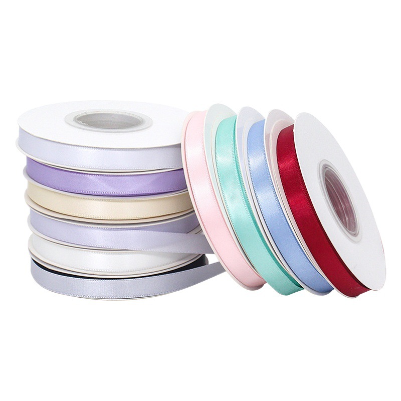Factory wholesale 1cm double-sided dyed polyester belt hair accessories diy ribbon gift packaging ribbon gift box decorative ribbon
