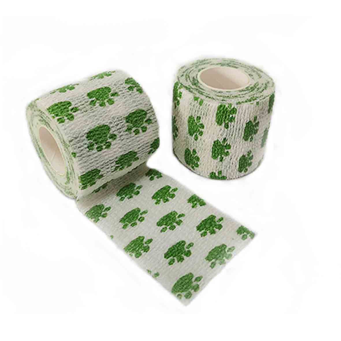 Picture of Factory wholesale non-woven self-adhesive elastic elastic bandage sports protection ankle pet print finger bandage