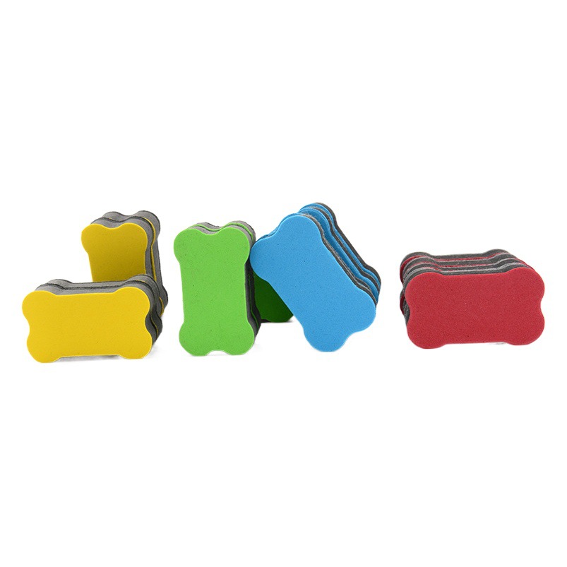eva magnetic board eraser color small bones EVA whiteboard eraser wholesale children's cleaning board eraser blackboard eraser a generation of hair